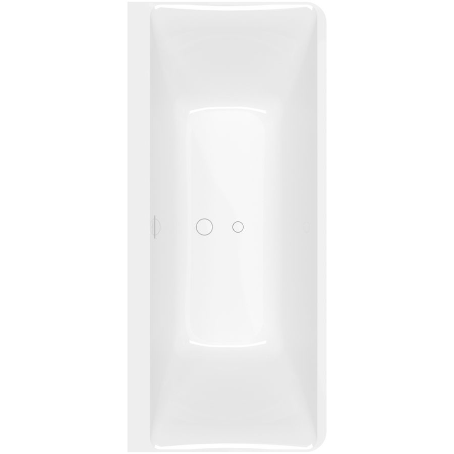 Back-to-wall bad 800x1800mm White Alpine Subway 3.0 UBQ180SBW9CS00TV01