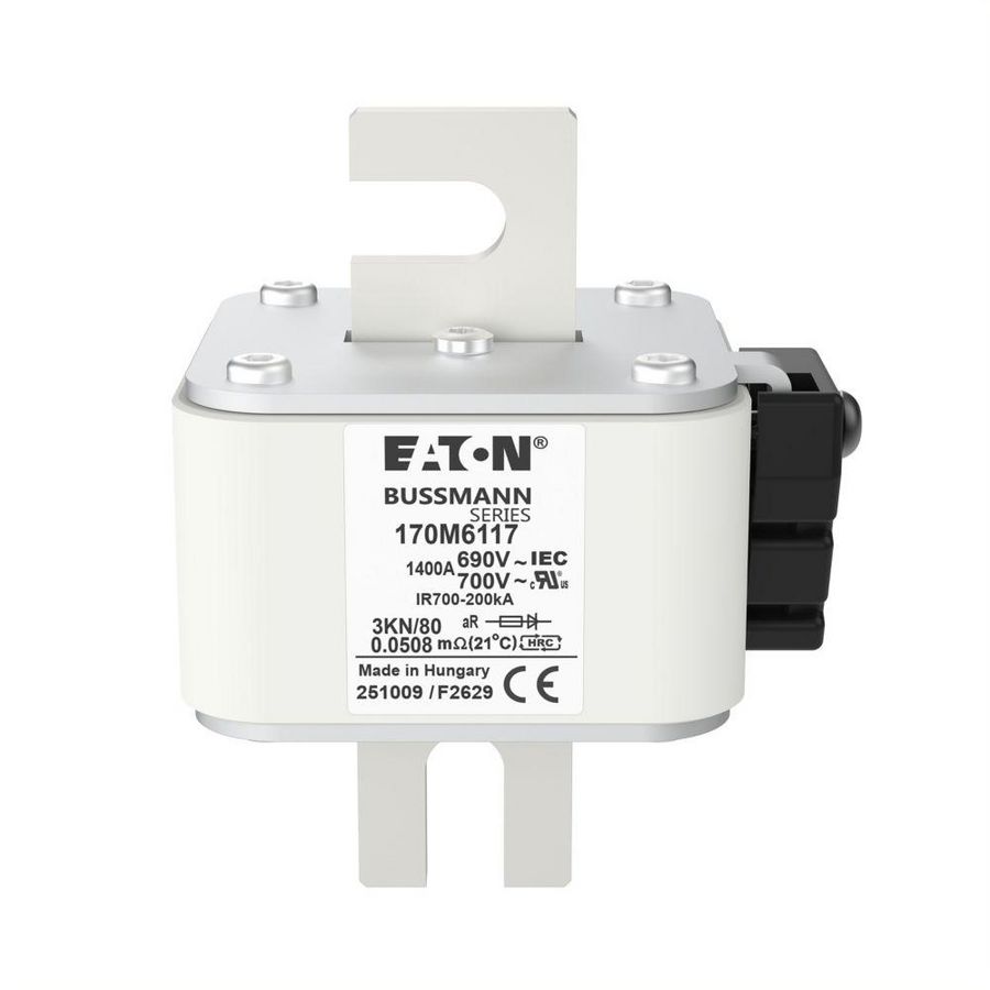 Zekering hoge snelheid 1400A AC 690V 200kA DIN 3 aR DIN IEC