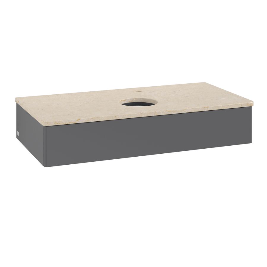 Wastafelonderkast Antao 1000x190x500mm Antr. Matt Lacquer K09053GK