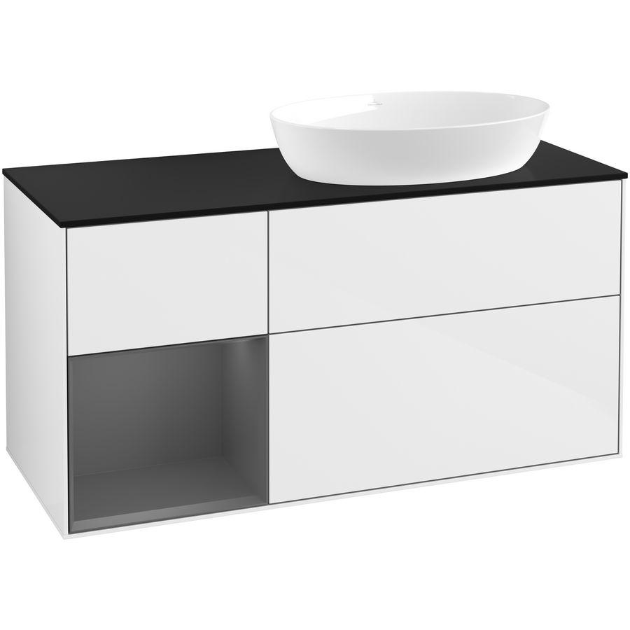 Wastafelonderkast Finion 1200x603x501mm G.White.L FA42GKGF