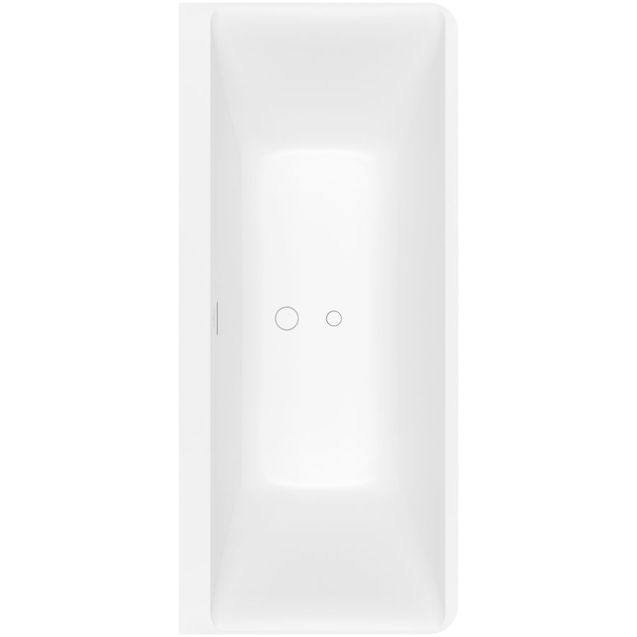 Back-to-wall bad 800x1800mm Stone White Subway 3.0 UBQ180SBW9CS00TVRW