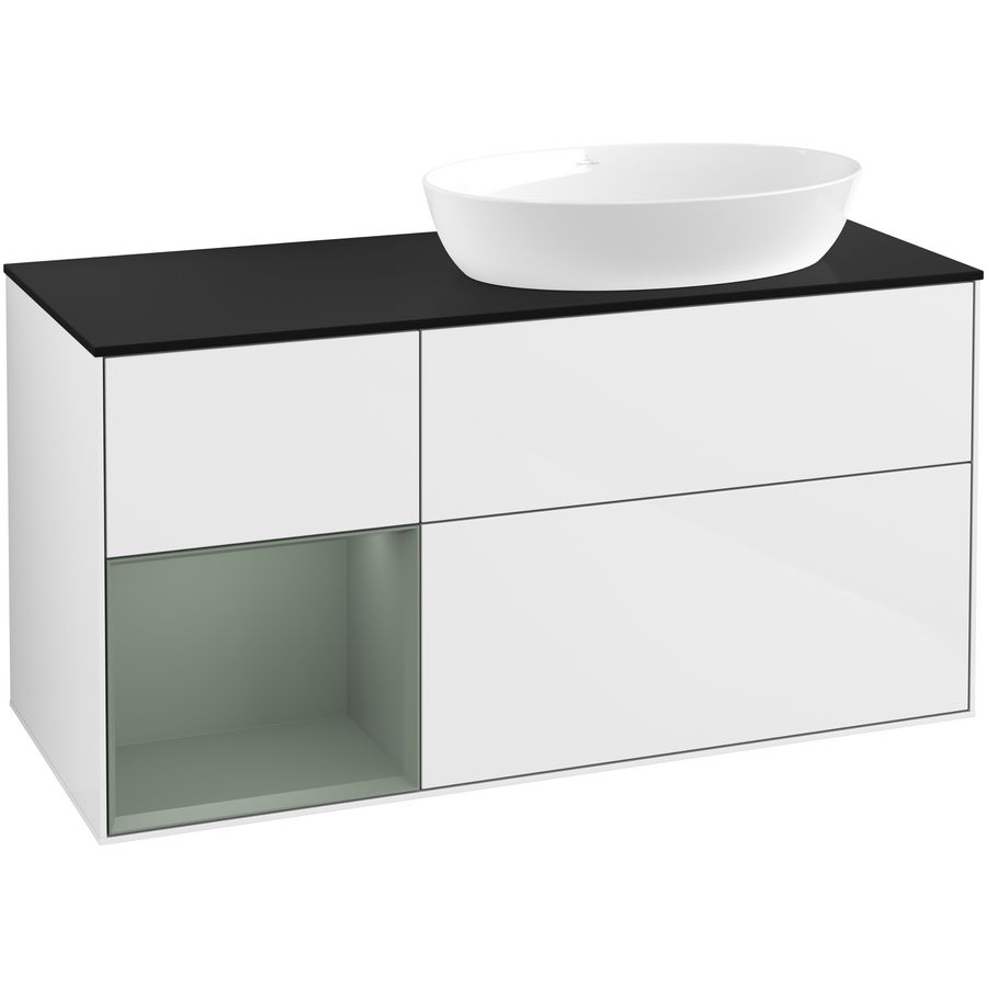 Wastafelonderkast Finion 1200x603x501mm G.White.L FA42GMGF