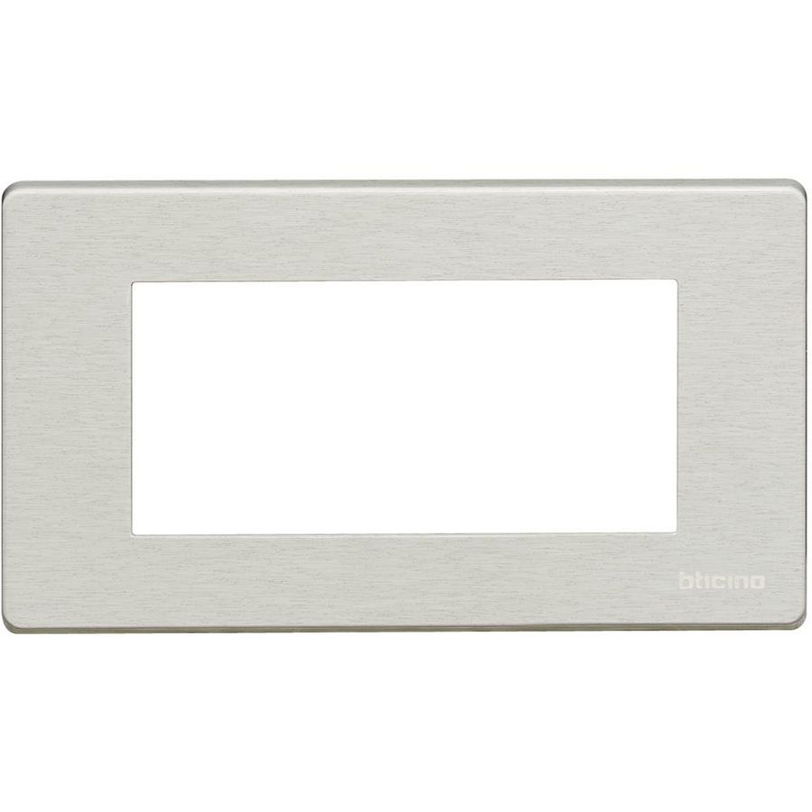 Afdekplaat 2 modulen vierkant AluminiumMagic VVE=5