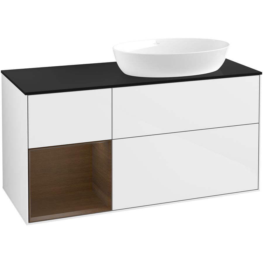 Wastafelonderkast Finion 1200x603x501mm G.White.L FA42GNGF