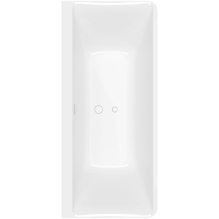 Back-to-wall bad 800x1800mm White Alpine Subway 3.0 UBQ180SBW9CSBCTV01