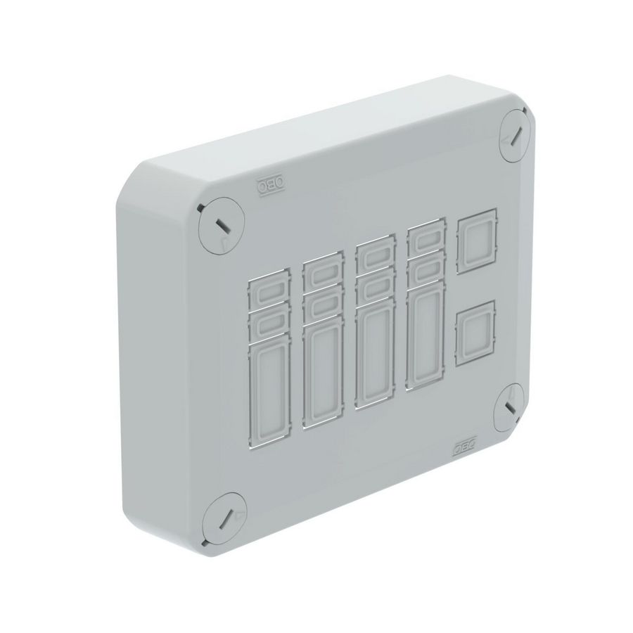 Stekerbare deksel voor kabeldozen leeg 150x116x39 Poly li