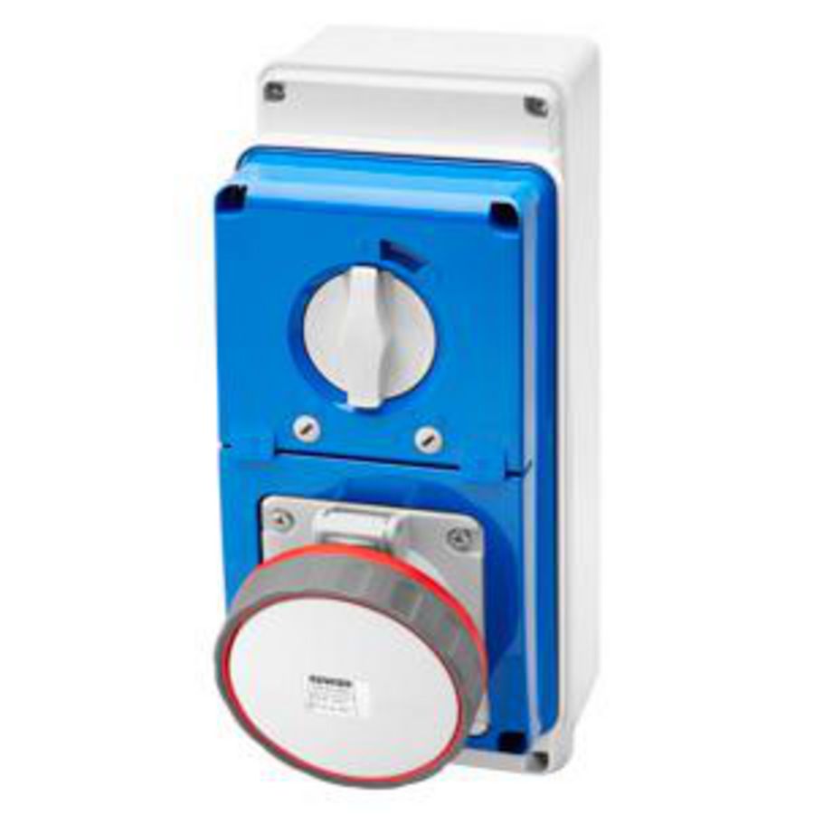 VERTICAAL BEVESTIGDE VERGRENDELDE CONTACTDOOS-MET BODEM-