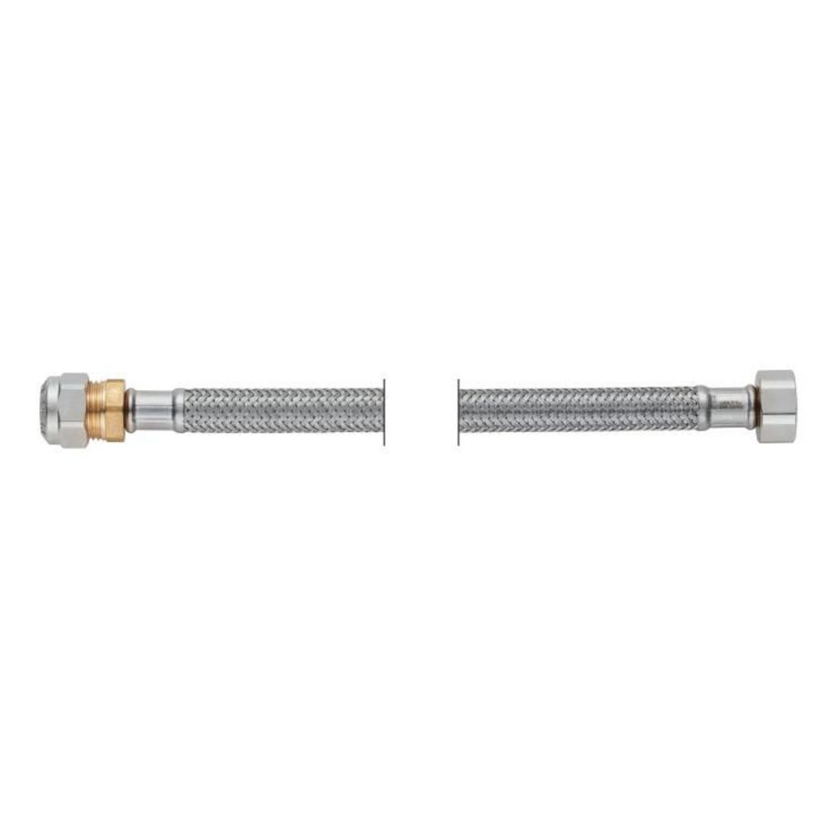 Flexibele slang 3/8" 10mm DN8 knelk. 1-delige x BIN L=350MM