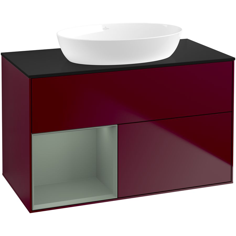 Wastafelonderkast Finion 1000x603x501mm Peony Matt Lacquer FA12GMHB