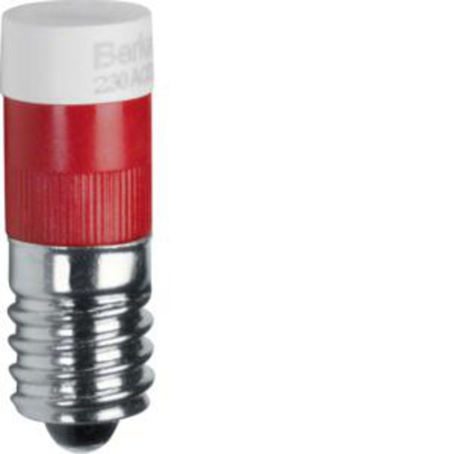 LED-lampen E10 rood