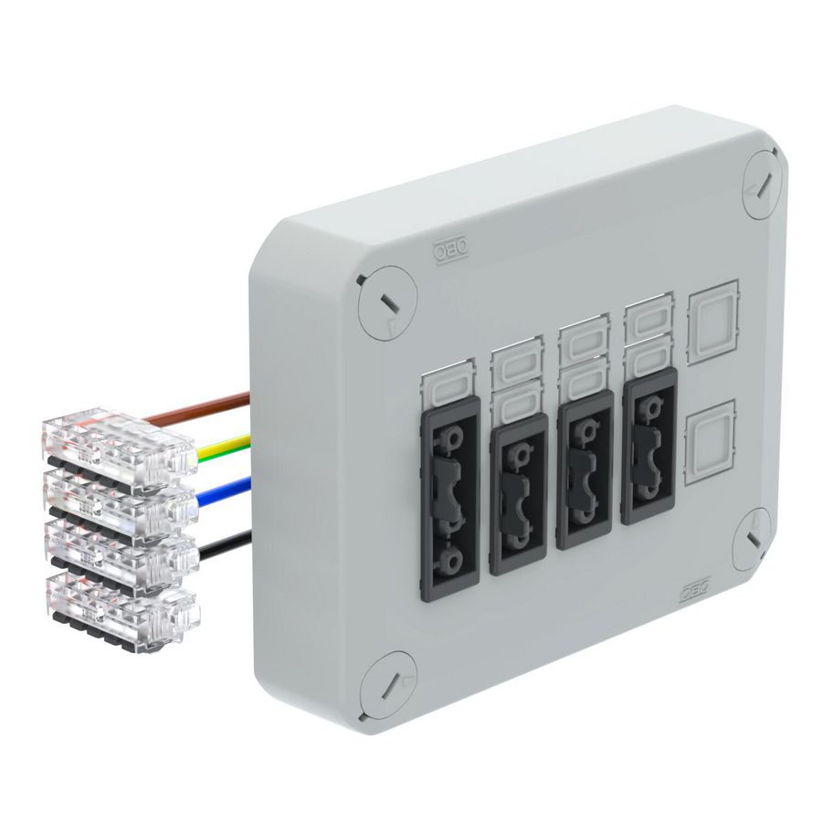 Stekerbare deksel voor kabeldozen 150x116x60 Poly lich