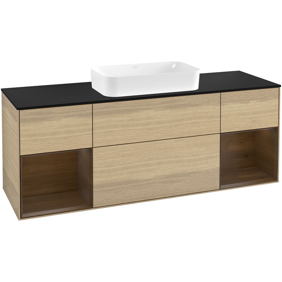 Wastafelonderkast Finion 1600x603x501mm Oak Veneer G332GNPC