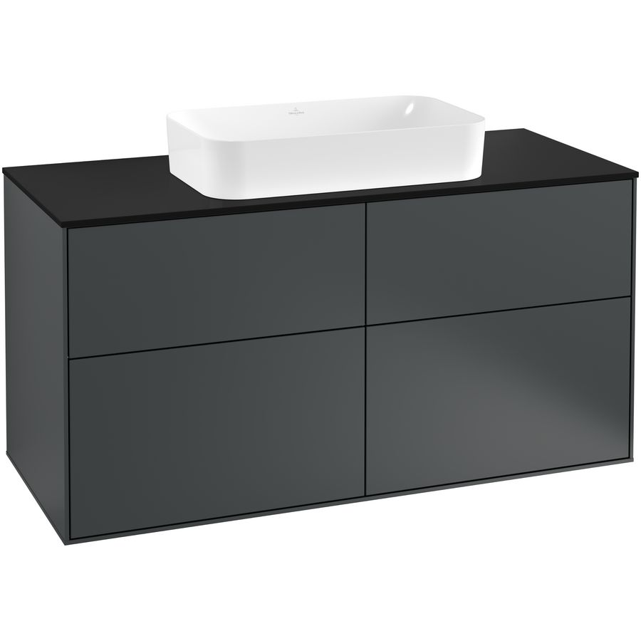Wastafelonderkast Finion 1200x603x501mm Mid.Blue Matt Lacquer G26200HG