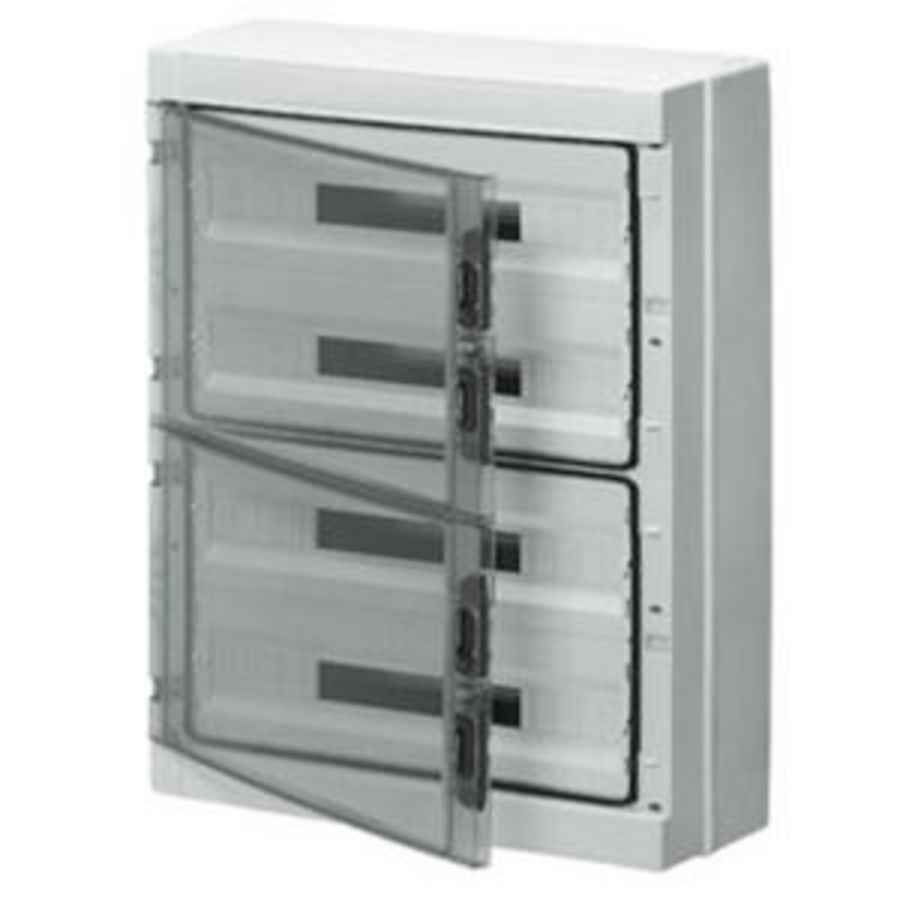 VERDEELKAST (18 X 4) 72 MODULE IP65 MET KLEMMENBLOK