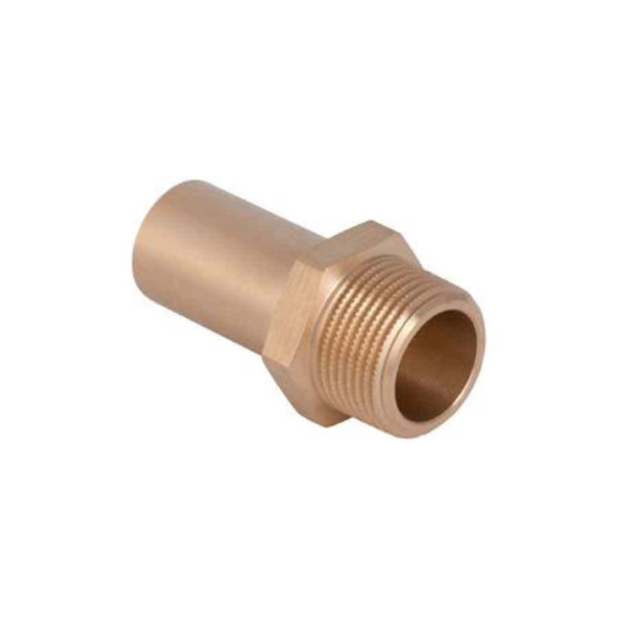 Insteekstuk MAPRESS koper (brons) spie-einde 22x3/4"bt.dr.