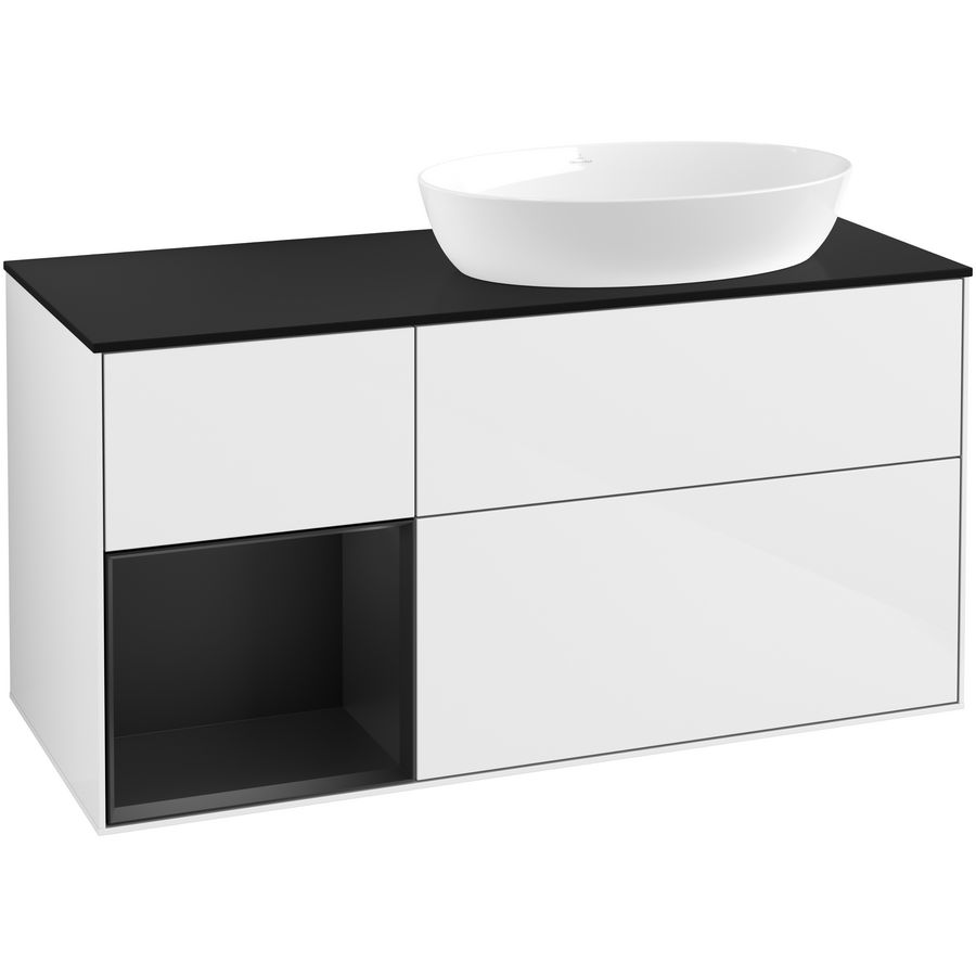 Wastafelonderkast Finion 1200x603x501mm G.White.L FA42PDGF