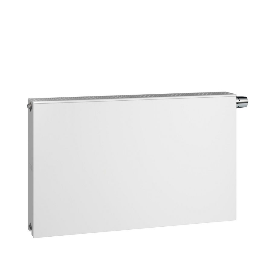 LTV-paneelradiator ELIA 8D vlakke voorplaat type 22 500x1000mm wit RAL9016 incl. radiatorventilatoren + L-consoleset