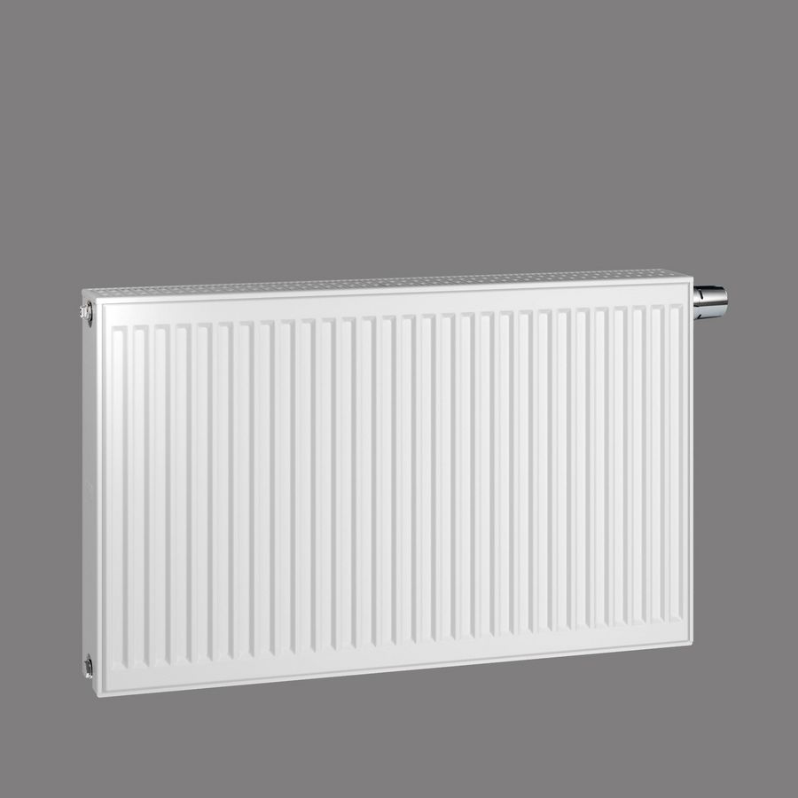LTV-paneelradiator ELIA 4K profiel voorplaat type 22 400x1600mm wit RAL9016 incl. radiatorventilatoren + L-consoleset