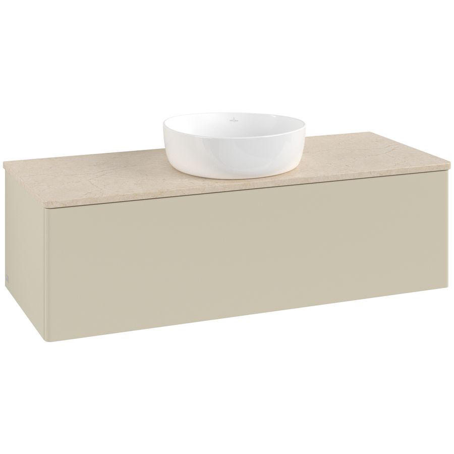 Wastafelonderkast Antao 1200x360x500mm S.Grey Matt Lacquer K32013HJ