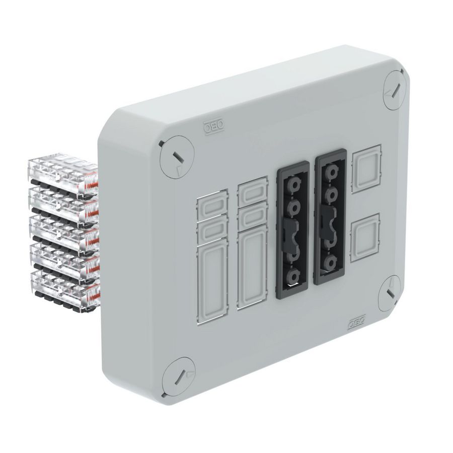 Stekerbare deksel voor kabeldozen 150x116x60 Poly lich