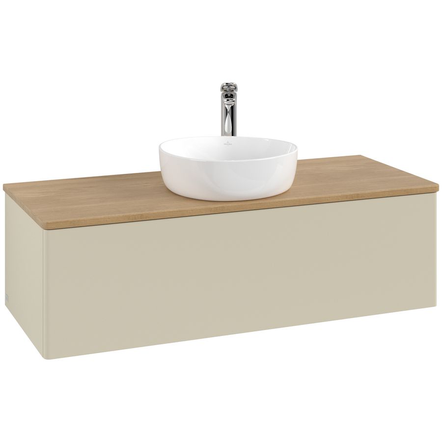 Wastafelonderkast Antao 1200x360x500mm S.Grey Matt Lacquer K32051HJ