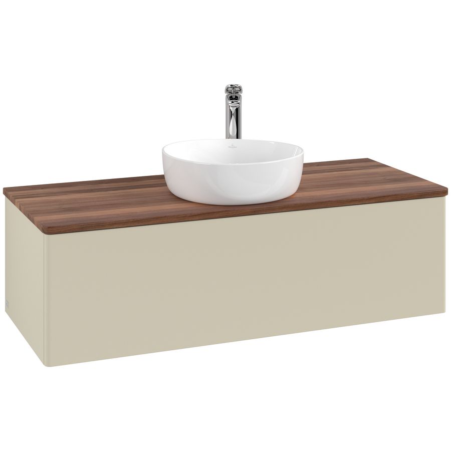 Wastafelonderkast Antao 1200x360x500mm S.Grey Matt Lacquer K32052HJ