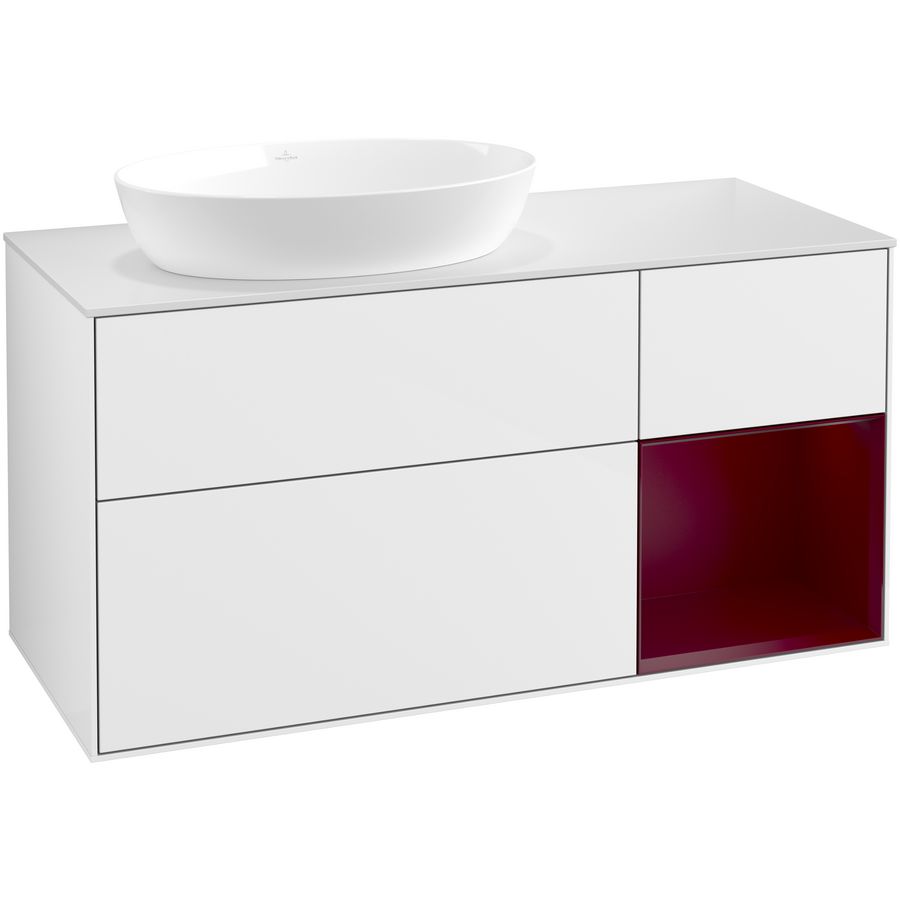Wastafelonderkast Finion 1200x603x501mm G.White.L FA51HBGF
