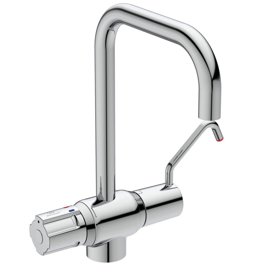 Medical Therm 1-gats keukenthermostaat chroom draaibare uitloop