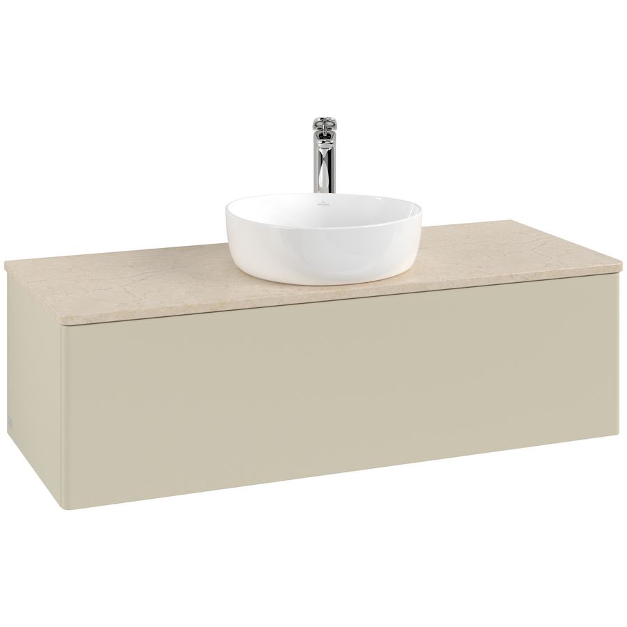 Wastafelonderkast Antao 1200x360x500mm S.Grey Matt Lacquer K32053HJ