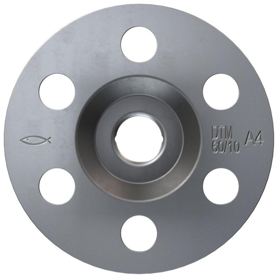 Isolatieschotel DTM 60/10 rvs A4 VVE=100