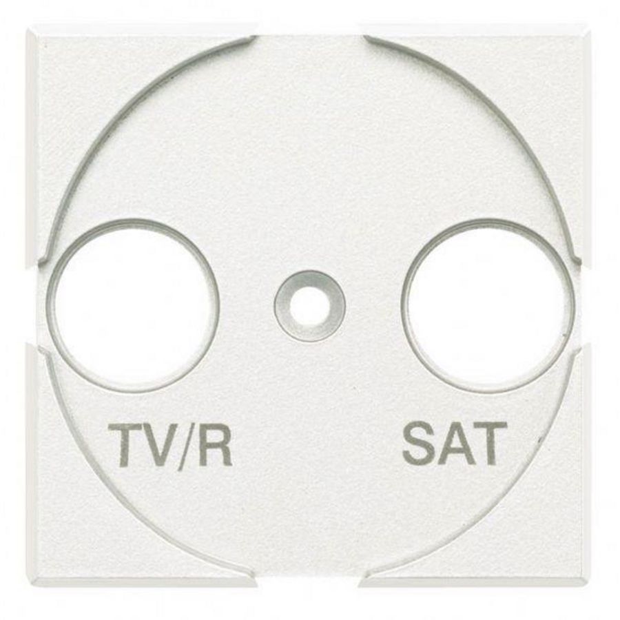 Afdekplaat TV-Sat 2 modulen Axolute White