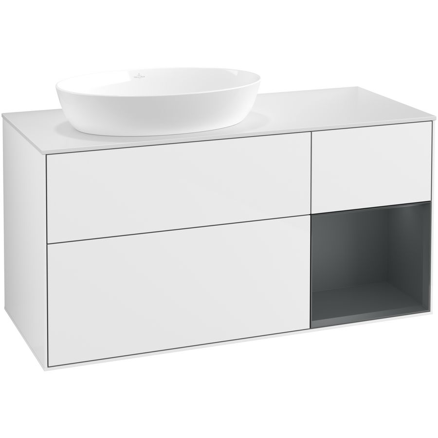 Wastafelonderkast Finion 1200x603x501mm G.White.L FA51HGGF