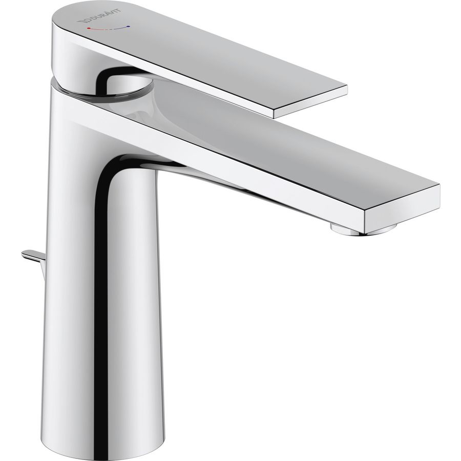 Tulum 1-hendel wastafelmengkraan M chroom h.gl st fs 50x180x165mm