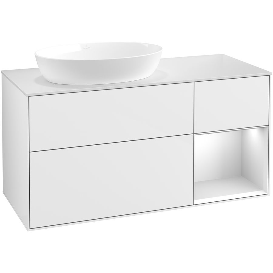 Wastafelonderkast Finion 1200x603x501mm G.White.L FA51MTGF