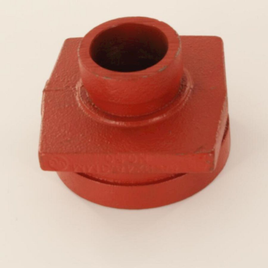 Verloopstuk conc. groef 50 rood 3x1.1/2"/88,9x48,3mm