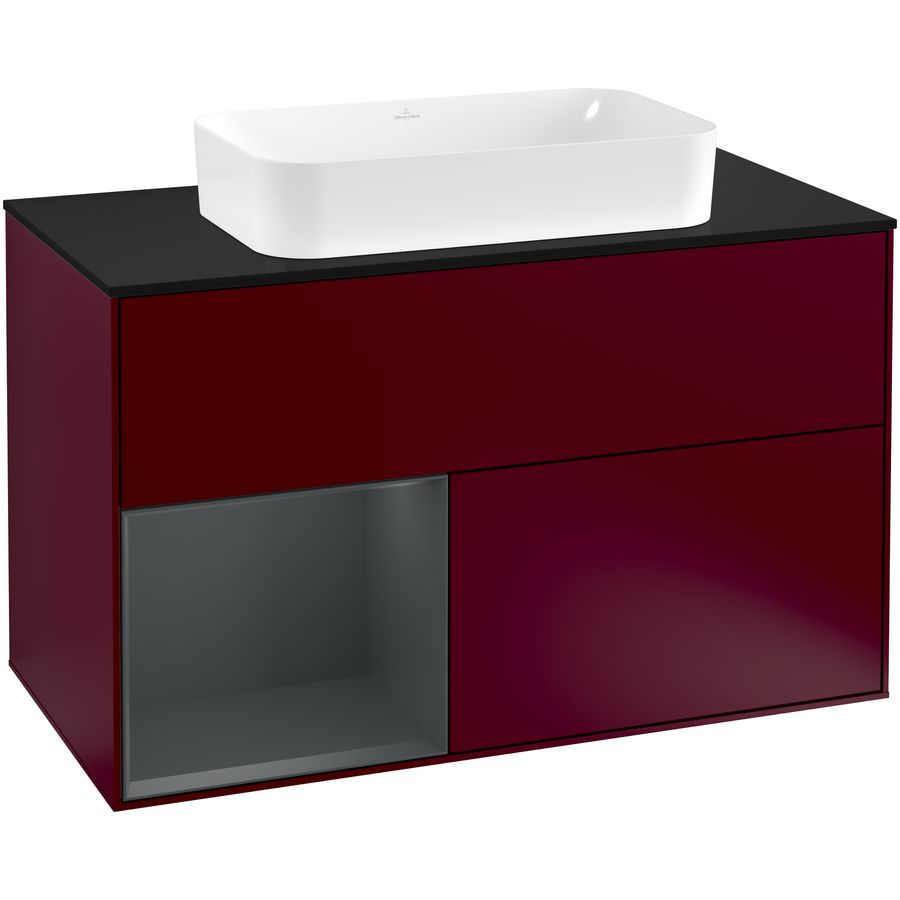 Wastafelonderkast Finion 1000x603x501mm Peony Matt Lacquer G242HGHB