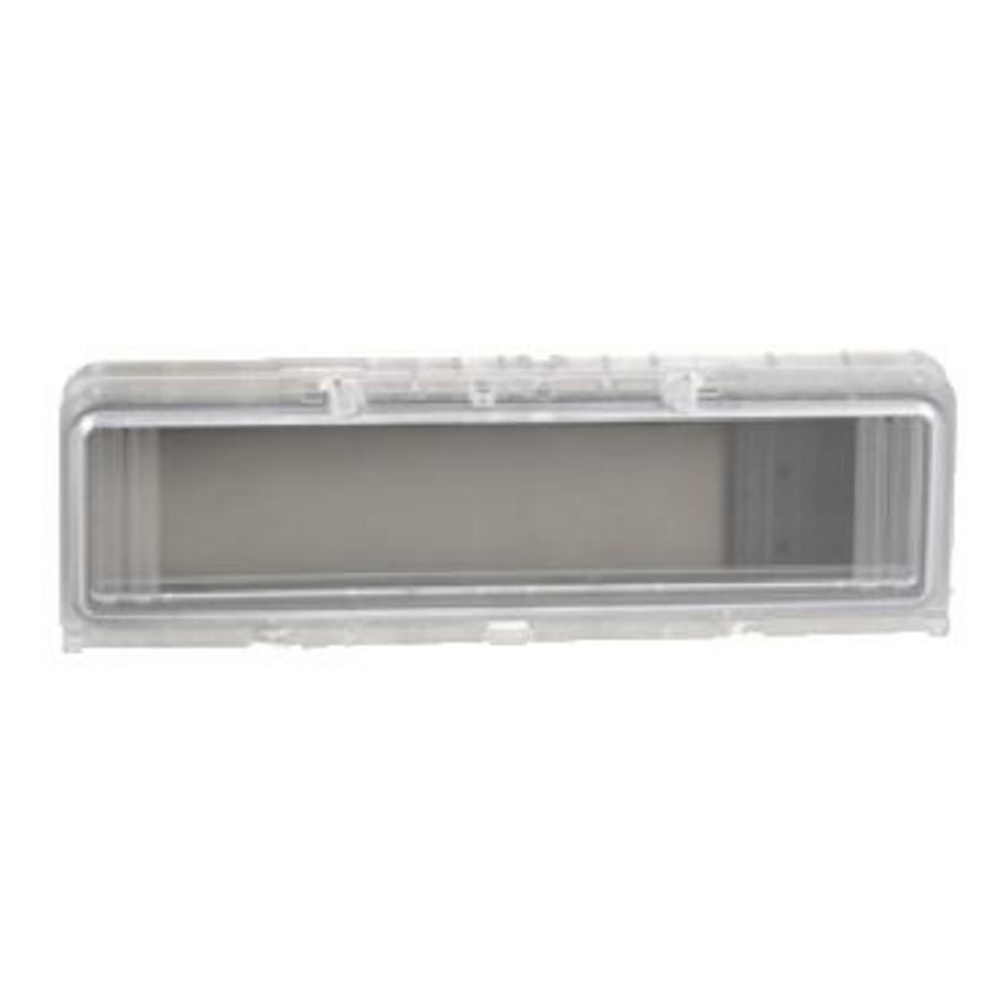 Plastic window hinged transparent cover IP65 L195xW165xD13mm