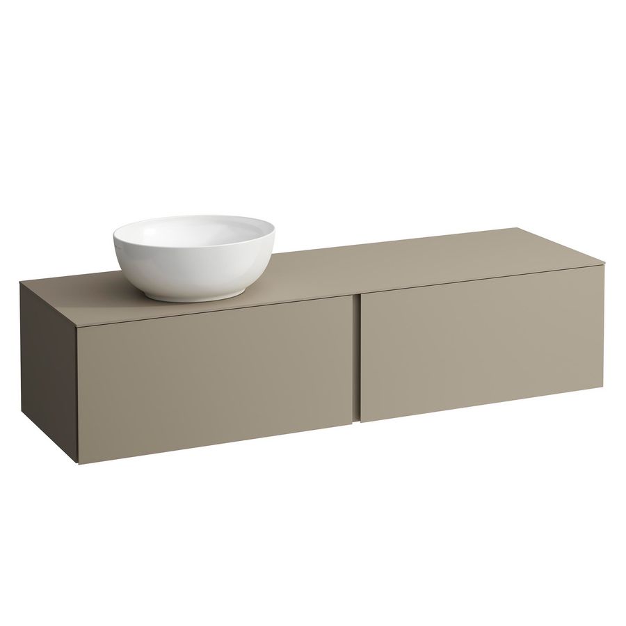 Onderbouwkast 1600X500 2x la cutout L Pearl Beige H4303520972701
