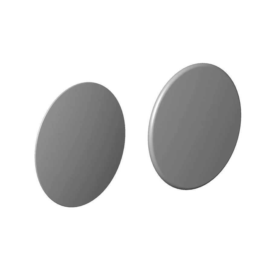 Afdekplaat v. overloop Platina gebors.