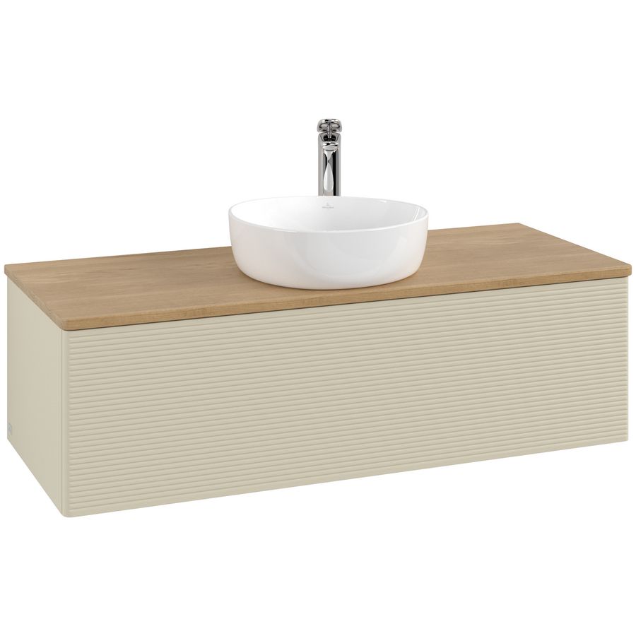 Wastafelonderkast Antao 1200x360x500mm S.Grey Matt Lacquer K32151HJ