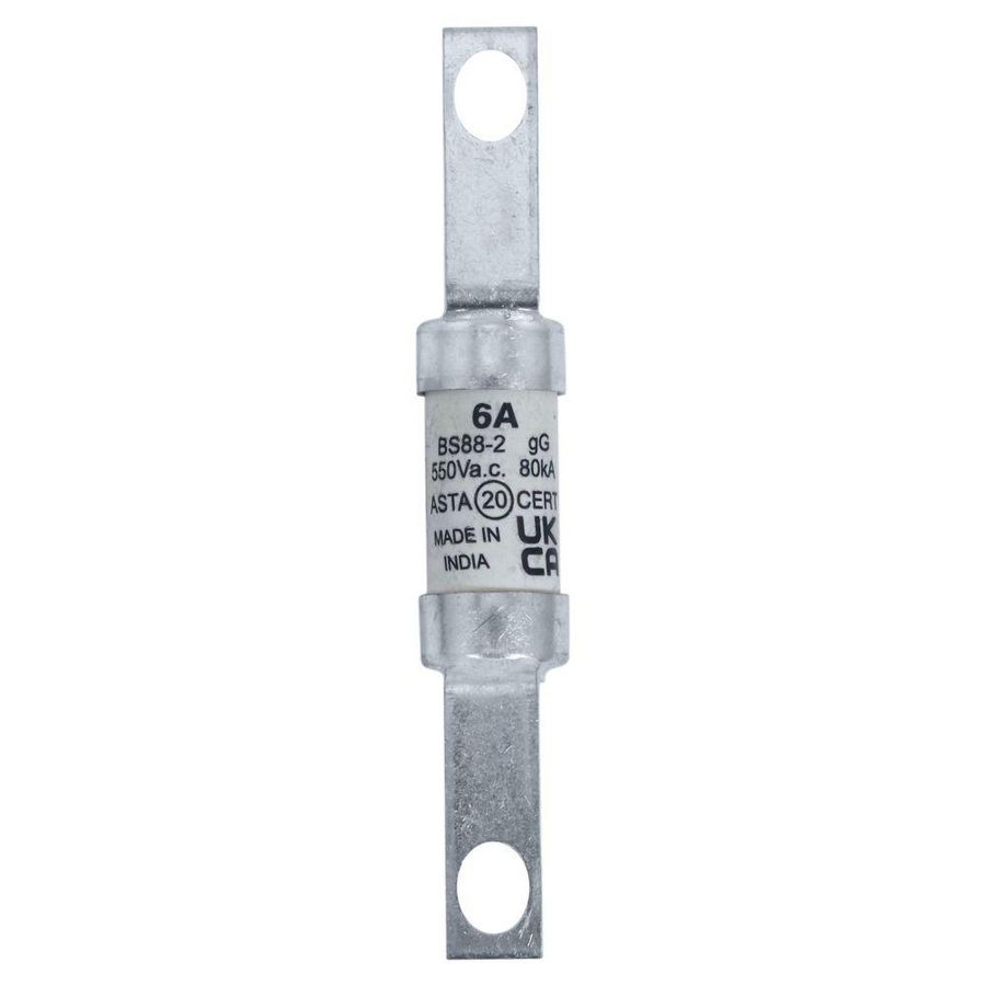Zekering laagsp. 6A AC 550V BS88/A2 14x85 gL/gG BS VVE=20