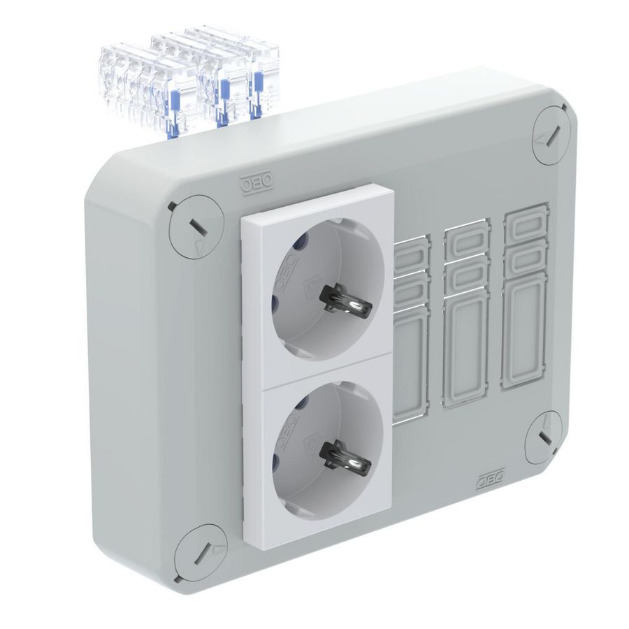 Stekerbare deksel voor kabeldozen 150x116x60 Poly lich