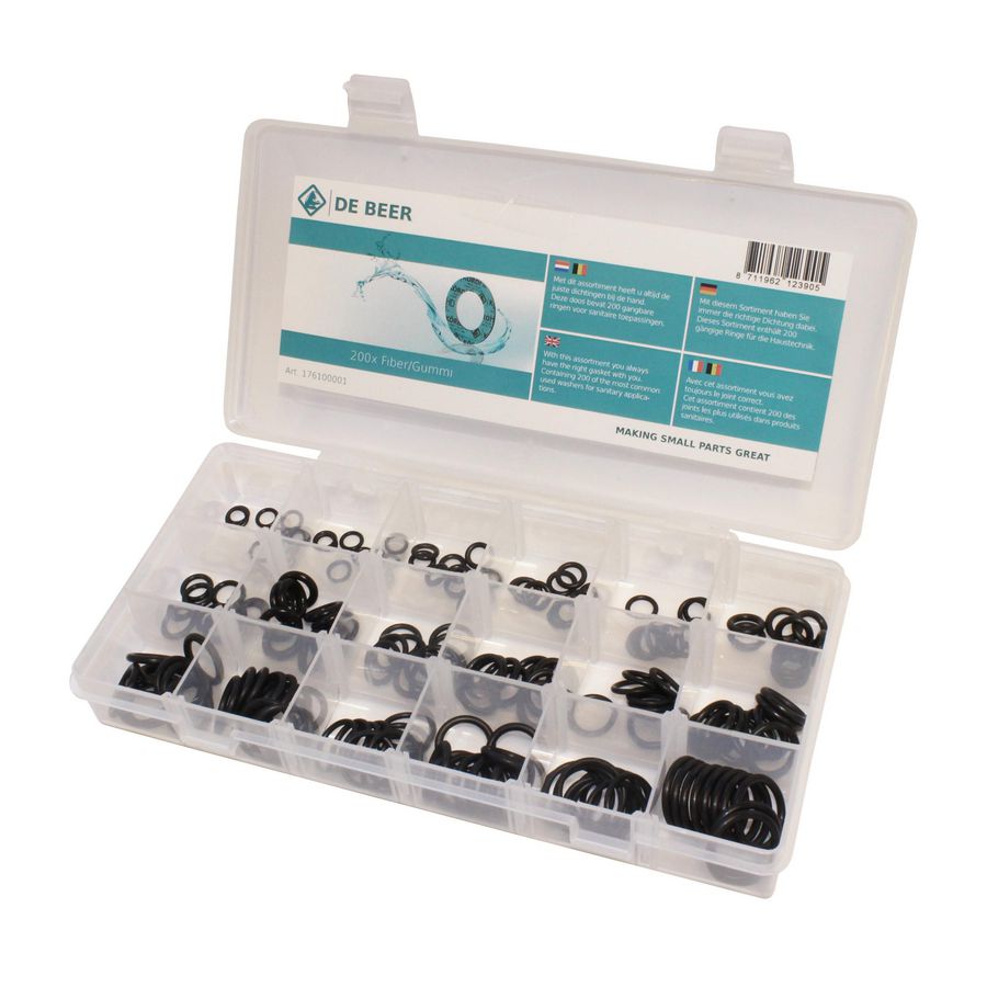 Assortimentsdoos O-ringen 180 O-ringen