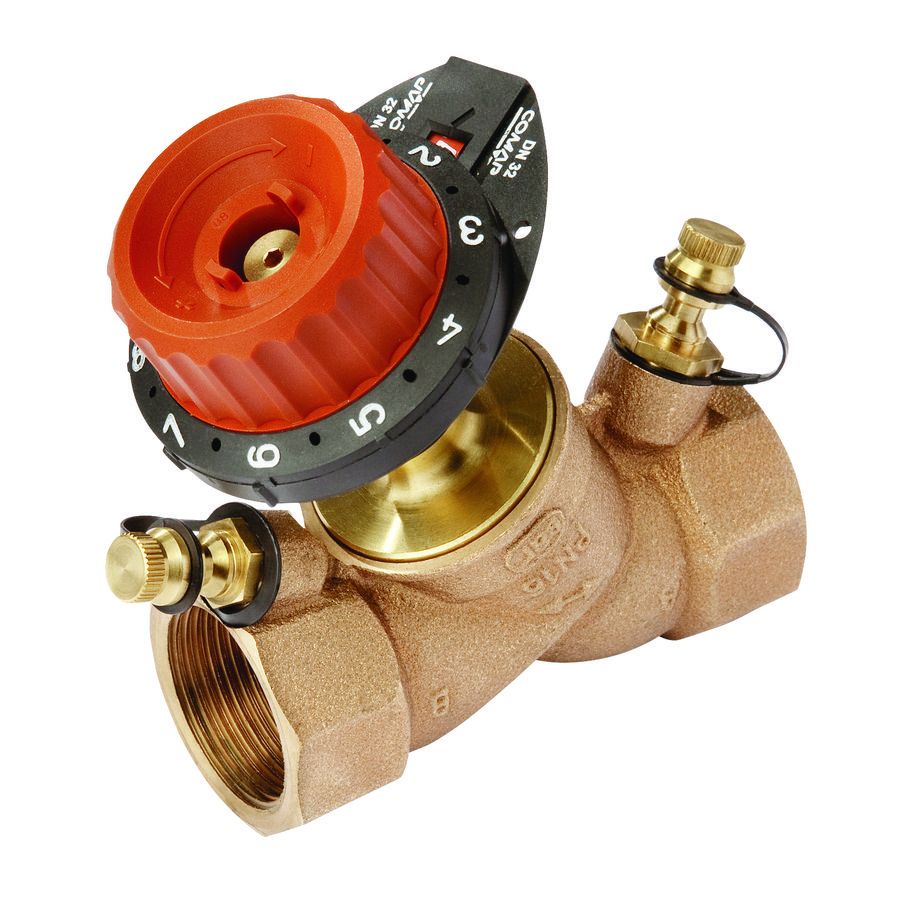 Inregelafsluiter dynamisch 751 + 2 meetnippels 1/2