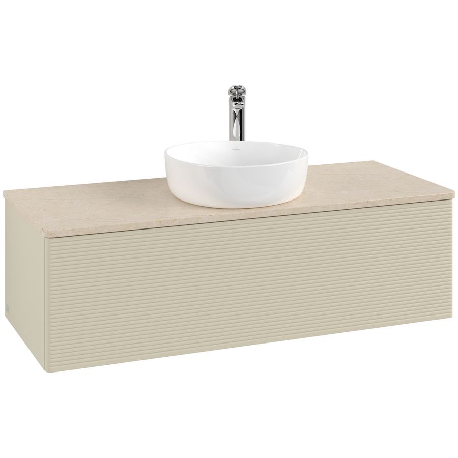 Wastafelonderkast Antao 1200x360x500mm S.Grey Matt Lacquer K32153HJ