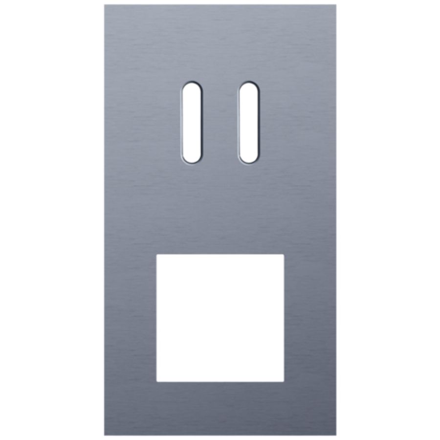 Afdekplaat 2-voud vertic. 71mm centerafst 226-56856
