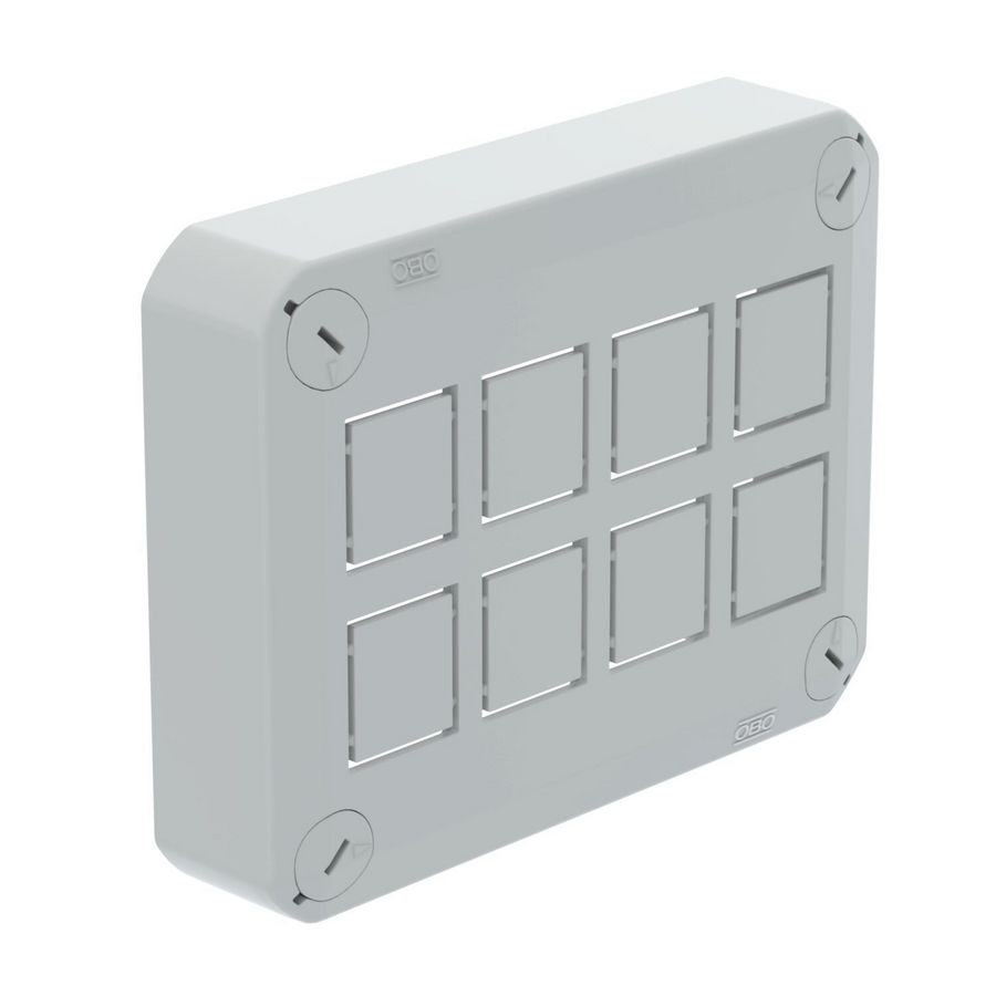 Stekerbare deksel voor kabeldozen leeg 150x116x39 Poly li