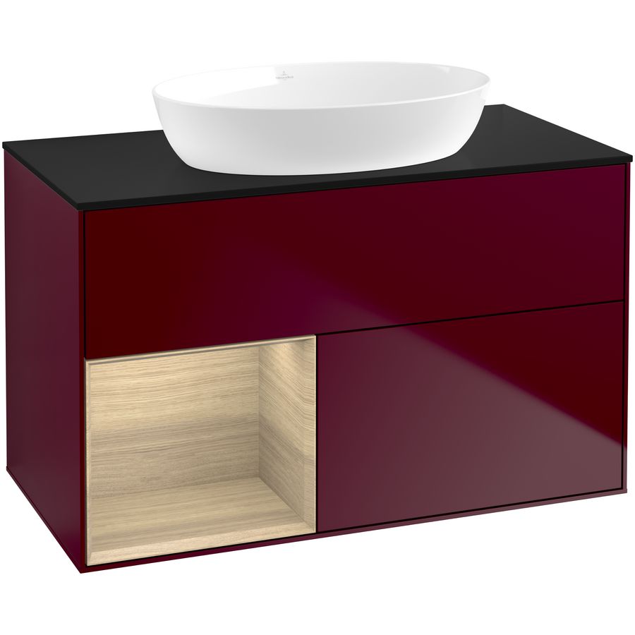 Wastafelonderkast Finion 1000x603x501mm Peony Matt Lacquer FA12PCHB