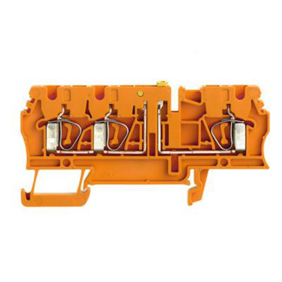 Scheidingsklem oranje 2.5mm² 2 8731690000 VVE=100