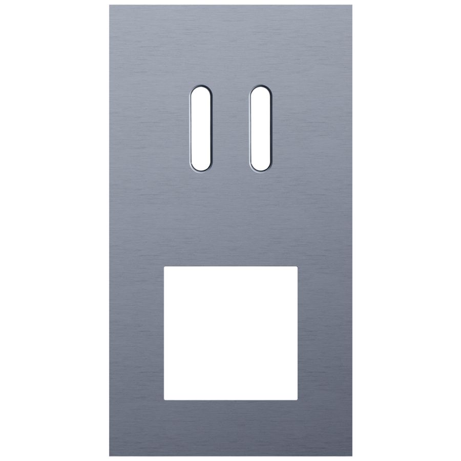 Afdekplaat 2-voud vertic. 71mm centerafst 226-56856